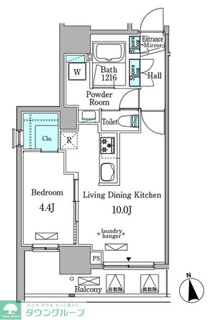ミリアレジデンス新宿御苑の物件間取画像